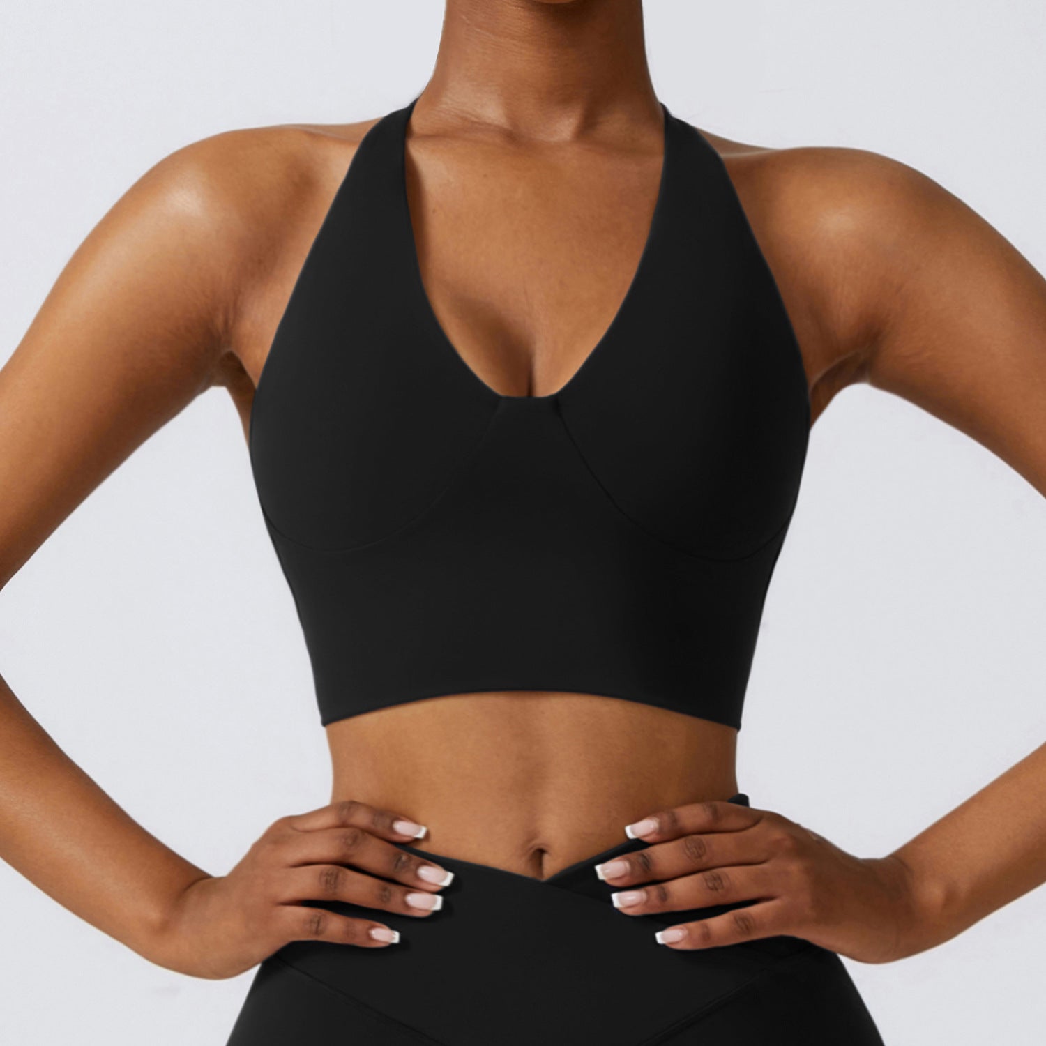 Gather Shockproof Beauty Back Quick-drying Workout Clothes Running Sports Bra