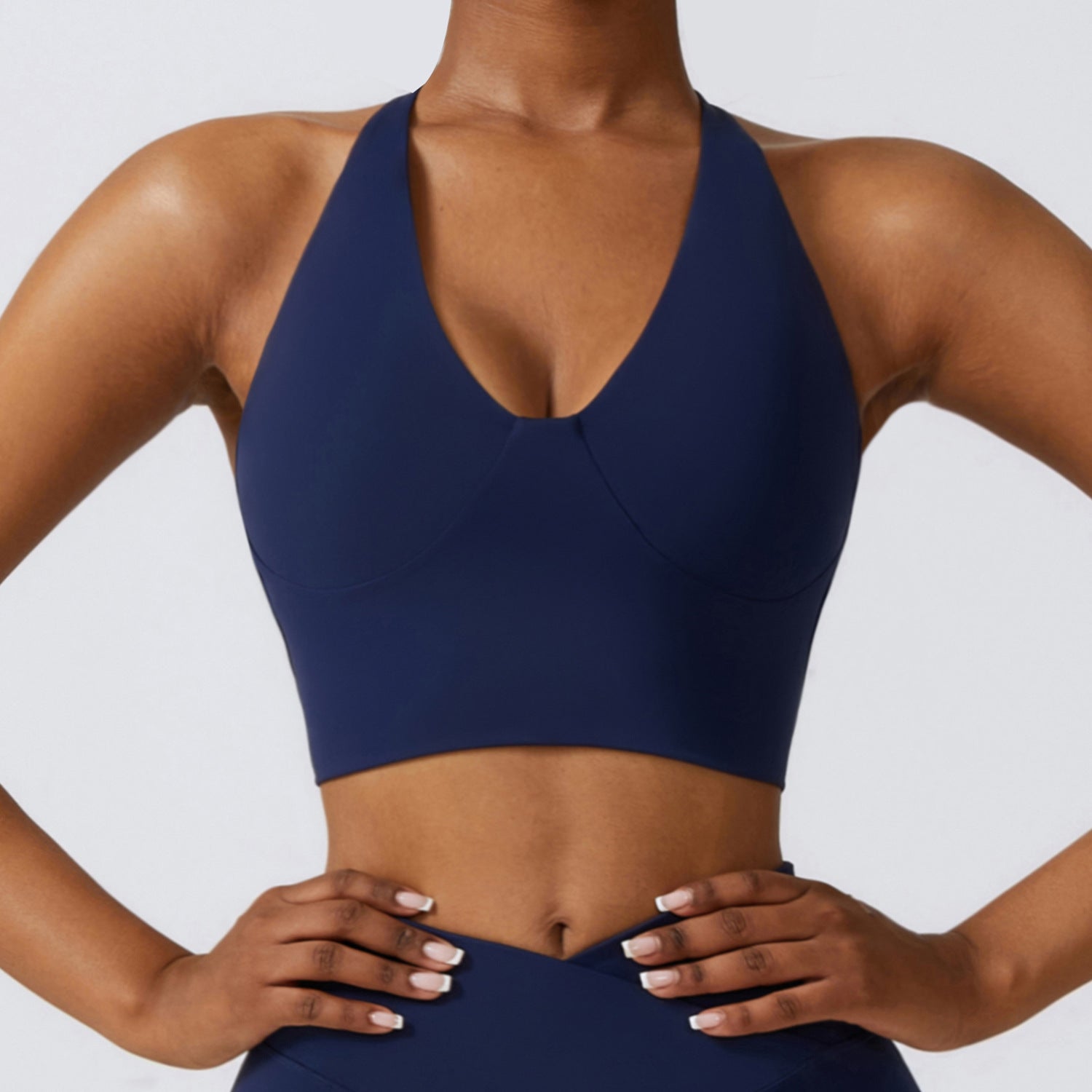 Gather Shockproof Beauty Back Quick-drying Workout Clothes Running Sports Bra