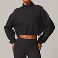 Fall And Winter Outer Wear Warm Loose Sports And Leisure Stand Collar Cardigan Running Fitness Sweater Coat
